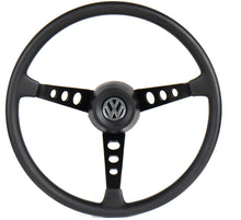 Cargar imagen en el visor de la galería, Volante VW 9 agujeros CROMO/NEGRO