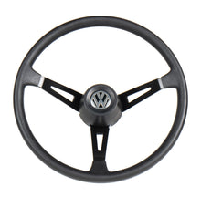 Cargar imagen en el visor de la galería, Volante VW estrella CROMO/NEGRO