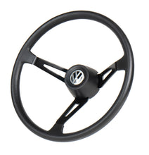 Cargar imagen en el visor de la galería, Volante VW estrella CROMO/NEGRO