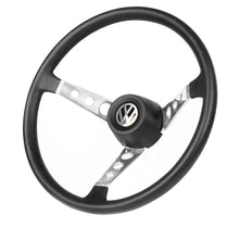 Cargar imagen en el visor de la galería, Volante VW 9 agujeros CROMO/NEGRO