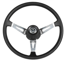 Cargar imagen en el visor de la galería, Volante VW estrella CROMO/NEGRO