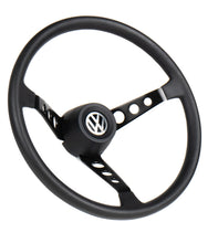 Cargar imagen en el visor de la galería, Volante VW 9 agujeros CROMO/NEGRO
