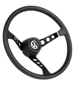 Volante VW 9 agujeros CROMO/NEGRO