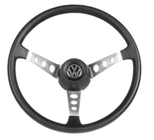 Cargar imagen en el visor de la galería, Volante VW 9 agujeros CROMO/NEGRO
