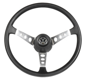 Volante VW 9 agujeros CROMO/NEGRO