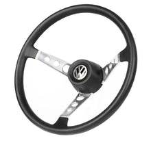 Cargar imagen en el visor de la galería, Volante VW 9 agujeros CROMO/NEGRO
