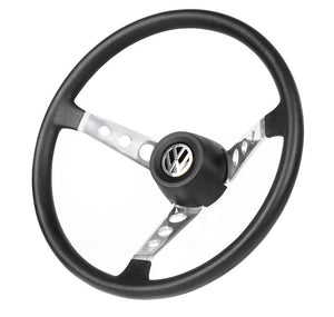 Volante VW 9 agujeros CROMO/NEGRO